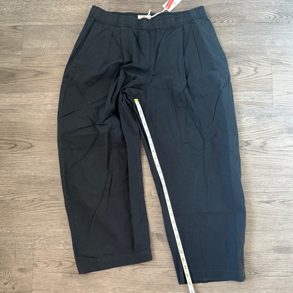 Marine Layer Kyra Poplin Barrel Pant - Size L - Black - NWT - Picture 8 of 12